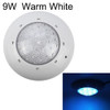 9W ABS Plastic Swimming Pool Wall Lamp Underwater Light(Warm White)