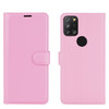 For Alcatel 3X 2020 Litchi Texture Horizontal Flip Protective Case with Holder & Card Slots & Wallet(Pink)