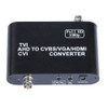 Full HD 1080P TVI / AHD / CVI to CVBS / VGA / HDMI Video Converter, Upgraded Version, Support AHD Signal 500m, DC 5-12V, US Plug / EU Plug / UK Plug(Black)