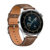 Original Huawei Watch 3 46mm GLL-AL00 1.43 inch AMOLED Color Screen Bluetooth 5.2 5ATM Waterproof, Support Sleep Monitoring / Body Temperature Monitoring / eSIM Independent Call / NFC Payment (Fashion Brown Leather Strap)