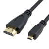 1.5m Micro HDMI to HDMI 19 Pin Cable, 1.4 Version(Black)