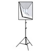 PULUZ 50x70cm Studio Softbox + 2m Tripod Mount + 4 x E27 20W 5700K White Light LED Light Bulb Photography Lighting Kit(US Plug)