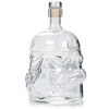 Glass Bottle Wine Pot Decanter Transparent Crystal Vodka Flagon Gift, Capacity: 650ml