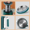 Ronshen RS-H661 Health Pot Household Multifunctional Portable Mini Teapot CN Plug, Style:With Filter(Dark Green)