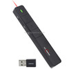 ASiNG A218 USB Charging 2.4GHz Wireless Presenter PowerPoint Clicker Representation Remote Control Pointer, Control Distance: 100m(Black)