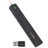ASiNG A218 USB Charging 2.4GHz Wireless Presenter PowerPoint Clicker Representation Remote Control Pointer, Control Distance: 100m(Black)