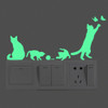 5 PCS Cartoon Luminous Home Decoration Switch Stickers(YG-1-044)