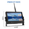 PZ710-W 7 inch Car Digital Wireless Rear-view Split-screen Monitor Dual Record