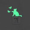 5 PCS Cartoon Luminous Home Decoration Switch Stickers(YG-1-039)