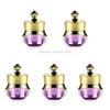 5 PCS Acrylic Travel Containers with Hard Sealed Lids Suitable for Face Hand Body Cream, 5ml(Purple)