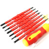 7 in 1 Bit Insulation Multipurpose Repair Tool Screwdriver Set(Red)