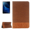 For Galaxy Tab A 10.1 / T580 Cross Texture Horizontal Flip Leather Case with Holder & Card Slots & Wallet(Brown)