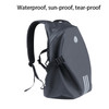 Motorcycle Rainproof Shoulders Helmet Soft Riding Backpack (Black)