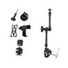 11 inch Adjustable Friction Articulating Magic Arm + Large Claws Clips with Phone Clamp(Black)