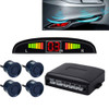 Car Buzzer Reverse Backup Radar System - Premium Quality 4 Parking Sensors Car Reverse Backup Radar System with LCD Display(Dark Blue)