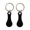 4 PCS  Metal Key Ring Shopping Supermarket Trolley Unlock Key, Colour: Black