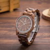 UWOOD UW-1007 Men Wooden Watch Round Large Dial Watch(Walnut)