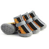4 PCS / Set Breathable Non-slip Wear-resistant Dog Shoes Pet Supplies, Size: 4.3x4.8cm(Black Orange)