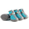 4 PCS / Set Breathable Non-slip Wear-resistant Dog Shoes Pet Supplies, Size: 3.3x4cm(Lake Blue)