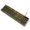 Skylion H600 1600dpi 104-Keys Wired Luminous Keyboard Manipulator Gaming Keyboard, Colour:  Keyboard (Black Orange Light)