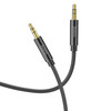 hoco UPA19 DC 3.5mm to 3.5mm AUX Audio Cable, Length:2m(Black)