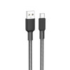 hoco X69 Type-C / USB-C Jaeger Charging Data Cable, Length: 1m(Black White)