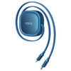 CAFELE 20WPD USB-C / Type-C to 8 Pin Retractable Charging Cable, Length: 1.2m(Blue)