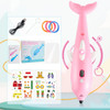 3D Printing Pen Three-Dimensional Painting Graffiti Brush(Pink )