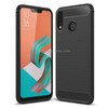 For Asus Zenfone 5z ZS620KL Brushed Texture Carbon Fiber Shockproof TPU Protective Back Case (Black)