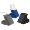 For Apple AirPods Creative Wireless Bluetooth Earphone Silicone Charging Box Charging Seat (Earphone is not Included), Size: 5.1*5.4*6.7cm (Dark Grey)