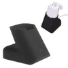 For Apple AirPods Creative Wireless Bluetooth Earphone Silicone Charging Box Charging Seat (Earphone is not Included), Size: 5.1*5.4*6.7cm (Dark Grey)