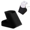 For Apple AirPods Creative Wireless Bluetooth Earphone Silicone Charging Box Charging Seat (Earphone is not Included), Size: 5.1*5.4*6.7cm(Black)