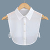 Ladies Joker Shirt Chiffon Shirt Fake Collar Clothing Accessories, Size:One Size(White)