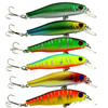 HENGJIA 6 PCS 8.5cm 8.9g Minnow Plastic Hard Baits Fishing Lures Set Fishing Tackle Baits