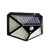 2 PCS  100 LEDs Outdoor Patio Solar Induction Wall Light Adjustable Balcony Garden Lighting Small Street Light