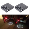 2 PCS LED Ghost Shadow Light, Car Door LED Laser Welcome Decorative Light, Display Logo for BMW Car Brand(Black)