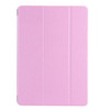 For iPad 10.2 inch Silk Texture Horizontal Flip Magnetic PU Leather Case, with Three-folding Holder & Sleep / Wake-up Function(Pink)