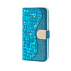 Crocodile Texture Matching Horizontal Flip Leather Case with Card Slots & Holder For Galaxy S10(Blue)