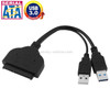 USB 3.0 to SATA 22 Pin 2.5 inch HDD Adapter with USB Power Cable, Length: 20cm