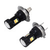 2 PCS H7 DC 12V 5W 350LM Auto Car Fog Lights with 16 SMD-3030 LED Bulbs, White + Yellow Light