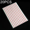 20 PCS Round Shape Self-adhesive Arrow Rework Sticker Rework Label