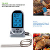 Double Probes Wireless Digital Kitchen Thermometer LCD Display Temperature Timer Alarm for Cooking Meat Grill Oven Food BBQ