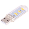 3 LEDs 5730 SMD USB LED Book Light Portable Night Lamp(Warm White)