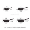 Thick Bottom Maifan Stone Household Small Frying Pan Non Stick Pan Deep Frying Pan, Color:26cm Black Without Cover