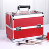 Professional Makeup Box Beauty Salon Manicure Toolbox, Color:Red