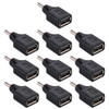 10 PCS 3.5x1.35mm Male to USB Female Adapter Connector