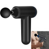 6 Gears Mini Fascia Gun Massage Gun Electric Fitness Massager, Specification: Key File, Without Bag (Black)