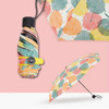 Manual Colorful Outdoor Sunny And Rainy Pongee Folding Umbrella Printed With Petals, Plaid, Leaves, Little Bear Design(leaves style)