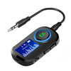 T5 2 in 1 Bluetooth 5.0 Audio Receiver Transmitter with LCD Display for TV PC Car Speaker AUX Music Adapter