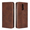 For LG Q7 Calf Texture Magnetic Horizontal Flip Leather Case with Holder & Card Slots & Wallet(Brown)